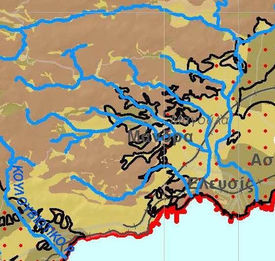 όπου t c ο χρόνος συγκέντρωσης (h), A η επιφάνεια της λεκάνης (km 2 ), L το μήκος της κύριας μισγάγγειας (m) και ΔH η διαφορά του μέσου υψομέτρου της λεκάνης από το υψόμετρο εξόδου της (m).