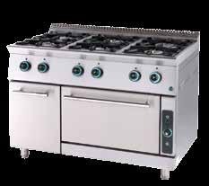 Η FC6FS7 εκτός από τις έξι εστίες και το φούρνο διαθέτει και θερμοθάλαμο ο οποίος, με επαγωγή θερμότητας από το φούρνο, διατηρεί ζεστά τα ήδη μαγειρεμένα φαγητά.