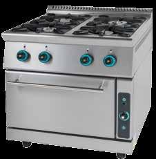Η FC6FS9 εκτός από τις έξι εστίες και το φούρνο διαθέτει και θερμοθάλαμο ο οποίος, με επαγωγή θερμότητας από το φούρνο, διατηρεί ζεστά τα ήδη μαγειρεμένα φαγητά.