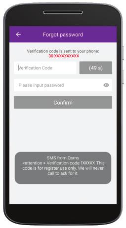 ΑΝΑΚΤΗΣΗ ΚΩΔΙΚΟΥ 1. Πατήστε το κουμπί "Forgot Password". 2.