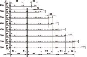 500 mm 0135.0045 20 τεμ. 550 mm 0135.0046 20 τεμ. 600 mm 0135.0047 20 τεμ.