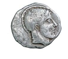 PROTESILAOS IN CHALKIDIKE FORSCHUNGSBERICHTE 1 Skione, Silberstater, ca. 470 455 v. Chr., Kopf des Protesilaos; Σ - Κ - Ι - Ο, Schiffsheck (M. 1 : 1) Σκιώνη, αργυρός στατήρας, περ. 470 455 π.χ.