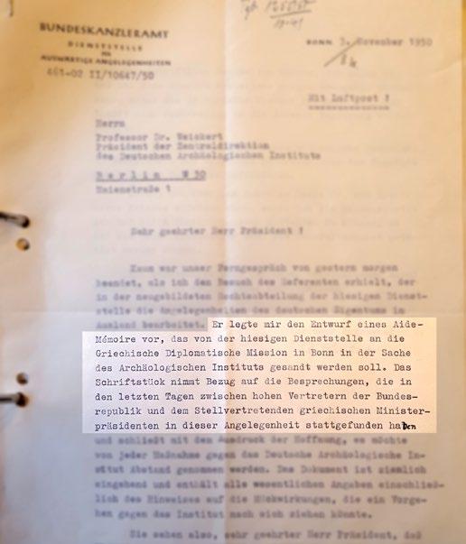 WIEDERERÖFFNUNG DES INSTITUTS INSTITUTS- UND FORSCHUNGSGESCHICHTE 1 Schreiben von Rudolf Salat an Carl Weickert vom 8.11.