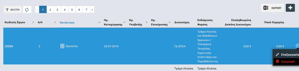 Η ημερομηνία και ώρα υποβολής καταγράφεται αυτόματα από το σύστημα και αποτελεί την επίσημη ημερομηνία και ώρα υποβολής του ΑΚΧ.