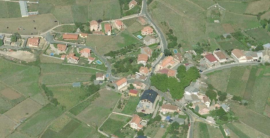 O núcleo de Igrexa na actualidade : Vista desde o Sur