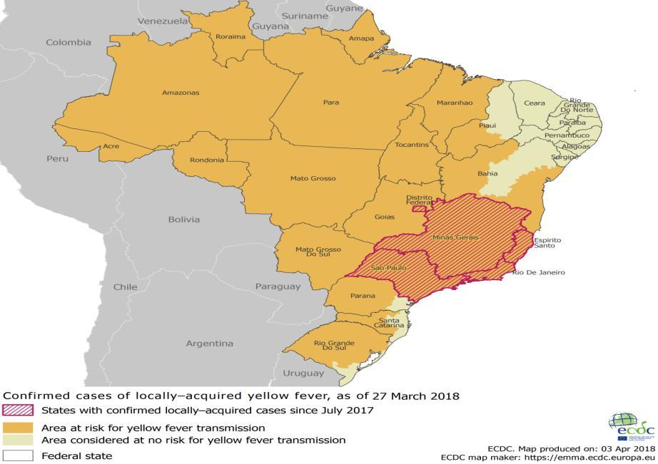 Από τις 14 Σεπτεμβρίου έως τις 11 Μαρτίου 2018 αναφέρθηκαν στη Νιγηρία 1449 κρούσματα (96 εργαστηριακά επιβεβαιωμένα), στις περιοχές Abia, Borno, Kogi, Kwara, Kebbi, Plateau, Zamfara, Enugu, Oyo,