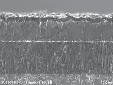 Progressive crater damage due to peeling of alumina layer Part Material: 521 (External