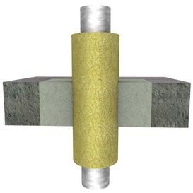 0 EI 0 Protupožarno brtvljenje negorivih cijevi s negorivom izolacijom Detalj E/F/G Mogu se koristiti cijevne izolacije od kamene vune (talište 000 C, A/A L HRN EN 30- ili kvalitetnije).