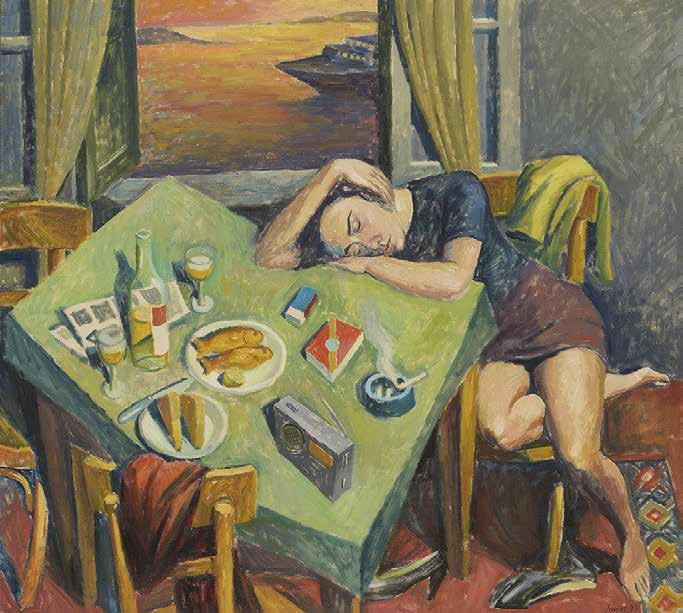 92 Παύλος Σάμιος (γ. 1948) Χωρίς τίτλο υπογεγραμμένο και χρονολογημένο κάτω δεξιά: Samios 99 λάδι σε μουσαμά, 100 x 110 cm. 6.000-8.