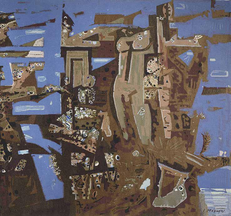 99 Γιάννης Μόραλης (1916-2009) Βυθισμένη πολιτεία [1960] ταπισερί σε σχέδιο του Ι.