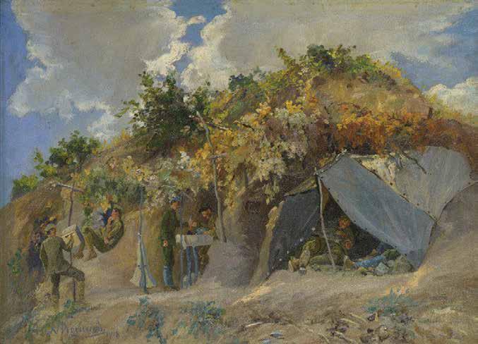 137 Νικόλαος Φερεκείδης (1862-1929) Το ταχυδρομείο του 29ου συντάγματος υπογεγραμμένο και