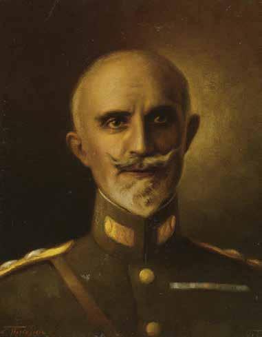 138 Σπυρίδων Προσαλέντης (1894-1945) Πορτραίτο του Γεωργίου Χατζανέστη (1863-1922) υπογεγραμμένο και