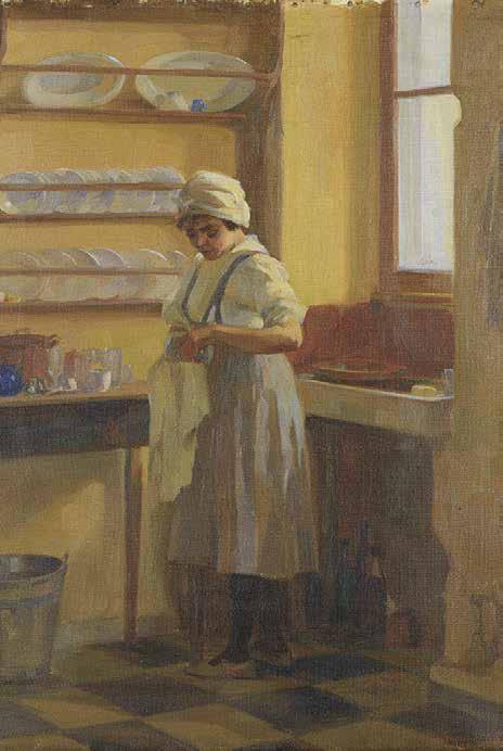 ΒΕΡΓΟΣ 24 Μαΐου 2018 22 Απόστολος Γεραλής (1886-1983) Μικρή υπηρέτρια υπογεγραμμένο