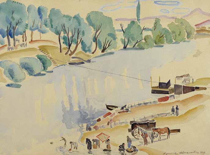 33 Αγήνωρ Αστεριάδης (1898-1977) Τέμπη - Πηνειός υπογεγραμμένο και χρονολογημένο κάτω