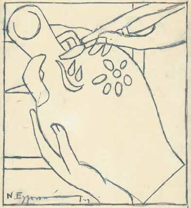 , και τέμπερα σε χαρτόνι, 16,5 x 16 cm. 5.000-7.000 (2) ΒΙΒΛΙΟΓΡΑΦΙΑ: Κ.