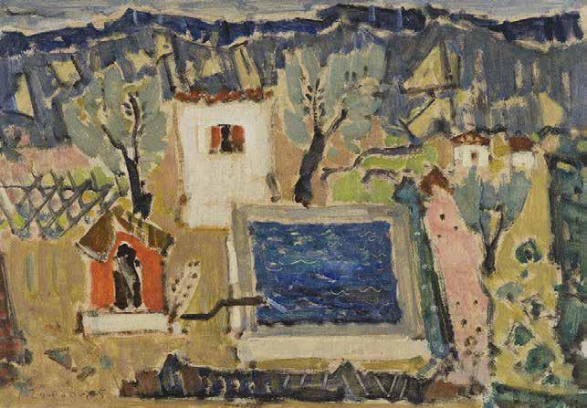 46 Γιάννης Σπυρόπουλος (1912-1990) Δεξαμενή υπογεγραμμένο κάτω αριστερά: