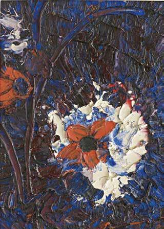 51 Θανάσης Τσίγκος (1914-1965) Λουλούδια σε λευκό φόντο υπογεγραμμένο και