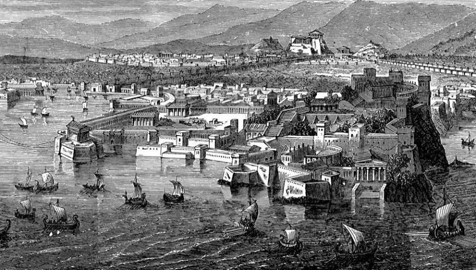 συνεισφέροντας στην πρώτη ανάπτυξη της πόλης. Στη συνέχεια, ο Περικλής όρισε τον Πειραιά ως επίνειο της Αθήνας καθιστώντας τον σημαντικό εμπορικό κέντρο.