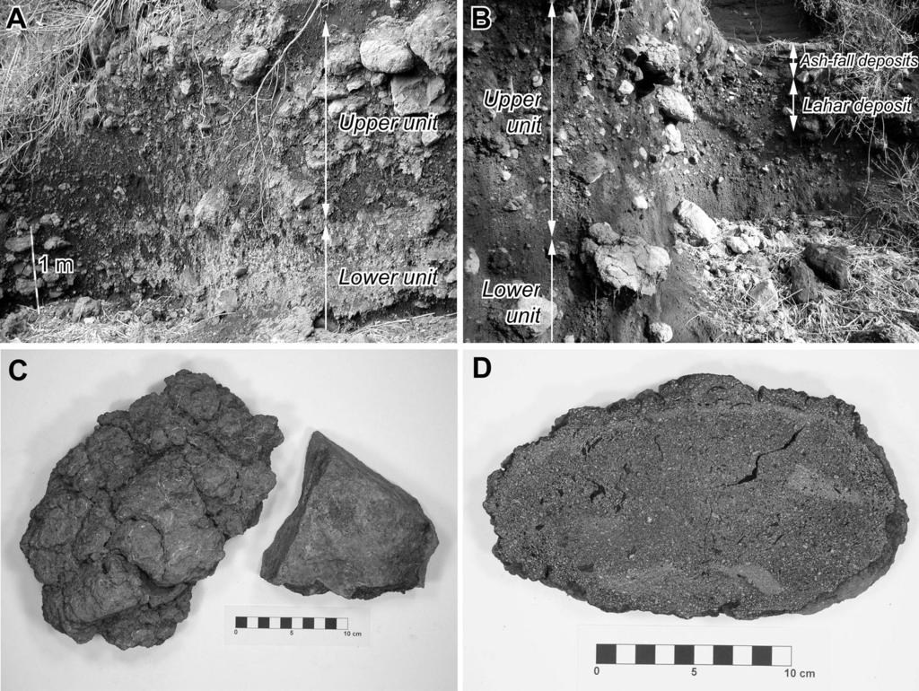 235 Fig... Photographs of the Izumikawa pyroclastic flow deposit.