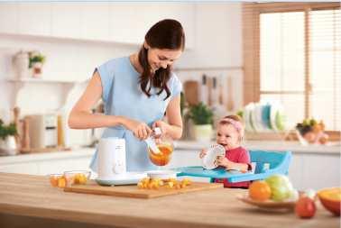 PHILIPS AVENT POMAŽE RODITELJIMA U STVARANJU ZDRAVIH NAVIKA OD MALIH NOGU Voće ili povrće? Blendano ili gnječeno? Rijetko ili gusto? S komadićima ili bez? Kuhano na pari ili u vodi?