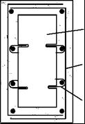 Μανδύας κλειστού τύπου (μεμονωμένο εσωτερικό υποστύλωμα), (σχ 15α ) Περιμετρικό υποστύλωμα που βρίσκεται σε επαφή με τοίχο πλήρωσης.