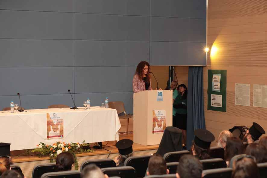 Η φετινή προσκεκλημένη εισηγήτρια ήταν η Νικολέτα Βε, φοιτήτρια της Ιατρικής, η οποία δραστηριοποιείται και στα Κατηχητικά του Ιερού Ναού Αγίων Αποστόλων Δάφνης Αθηνών.