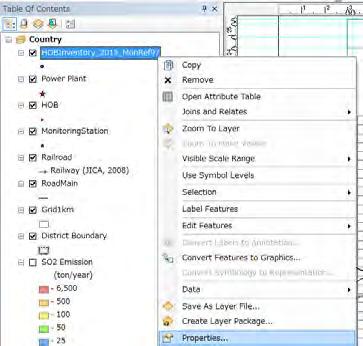 Үүсгэсэн point feature class дээр хулганы баруун товчлуураас