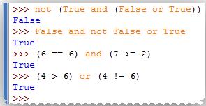 Κεφ.5 Έλεγχος ροής εκτέλεσης Η λογική έκφραση not p είναι αληθής, όταν η p ψευδής, και ψευδής, όταν η p είναι αληθής.