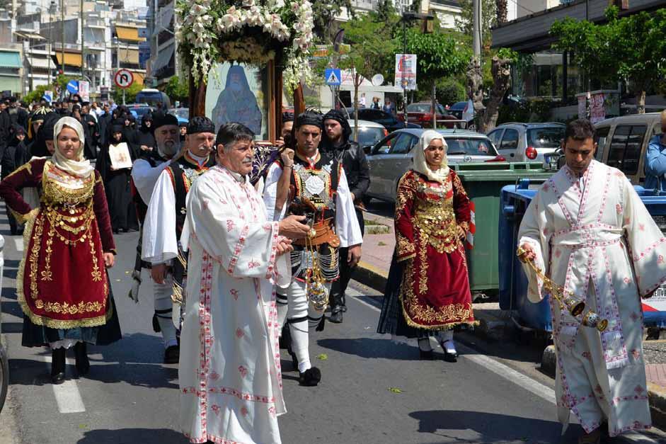 Μάρκου στὸ Κορωπὶ Ἀττικῆς. Λειτούργησε ὁ Σεβ. Μητροπολίτης Ἀττικῆς καὶ Βοιωτίας κ. Χρυσόστομος μὲ τὸν Σεβ. Μητροπολίτη Πειραιῶς καὶ Σαλαμῖνος κ.