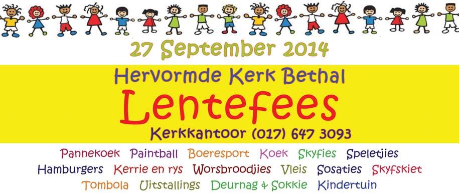 Saterdag 18 Oktober om 19:00: Gemeente Zuurfontein: Grootseun 2 Gebaseer op Grootseun-briewe van Barend Vos in LIG Om fondse in te samel vir aanbou van kinderkerklokaal Plek: NG Kerk Kempton Kruin,