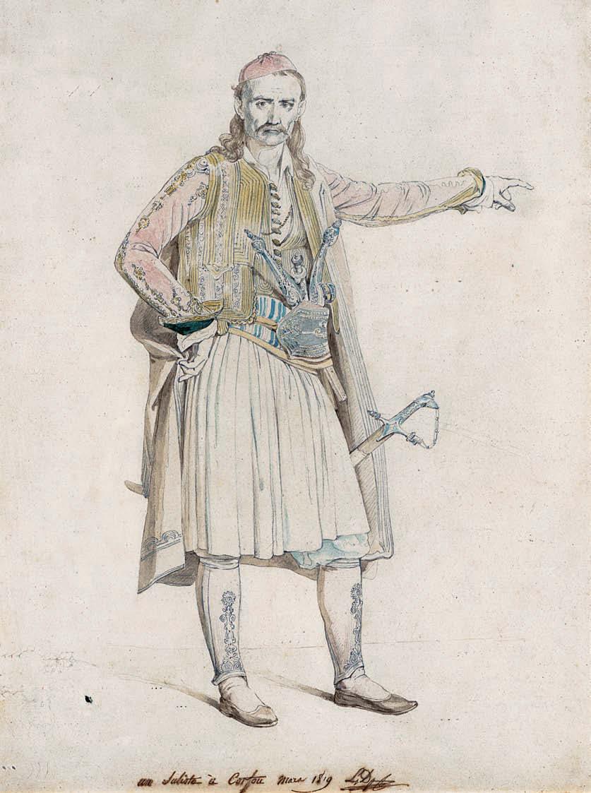108 Louis Dupré (1789-1837) Σουλιώτης τίτλος, χρονολογία και υπογραφή κάτω: un Suliote à Corfou mars 1819 L.