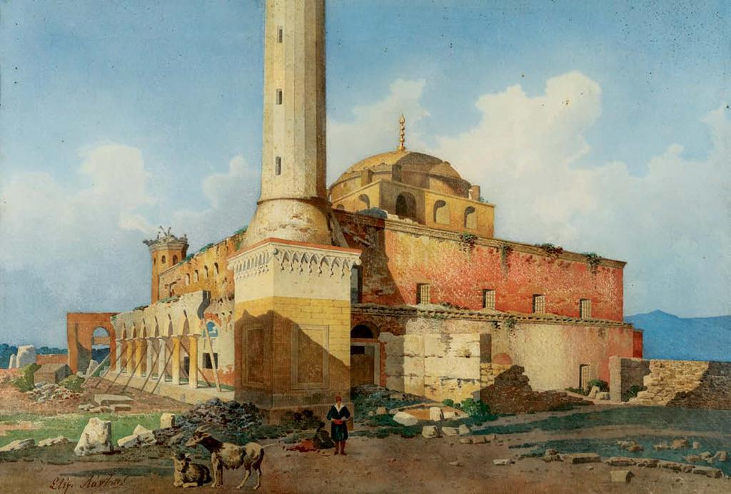 116 Στέφανος Λάντσας (1861-1933) Αγία Σοφία, Θεσσαλονίκη υπογεγραμμένο κάτω