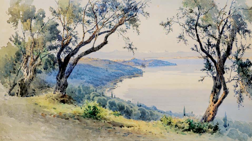 21 Άγγελος Γιαλλινάς (1857-1939) Κέρκυρα υπογεγραμμένο κάτω
