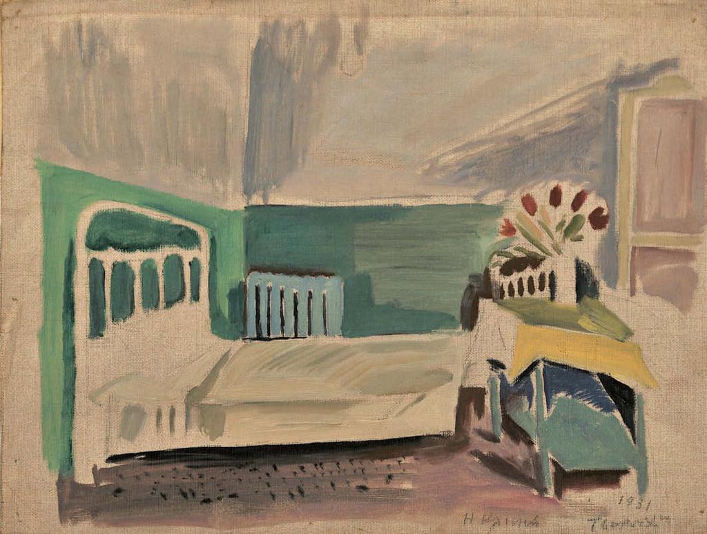 49 Γιάννης Τσαρούχης (1910-1989) Η κλινική τίτλος, χρονολογία και υπογραφή κάτω