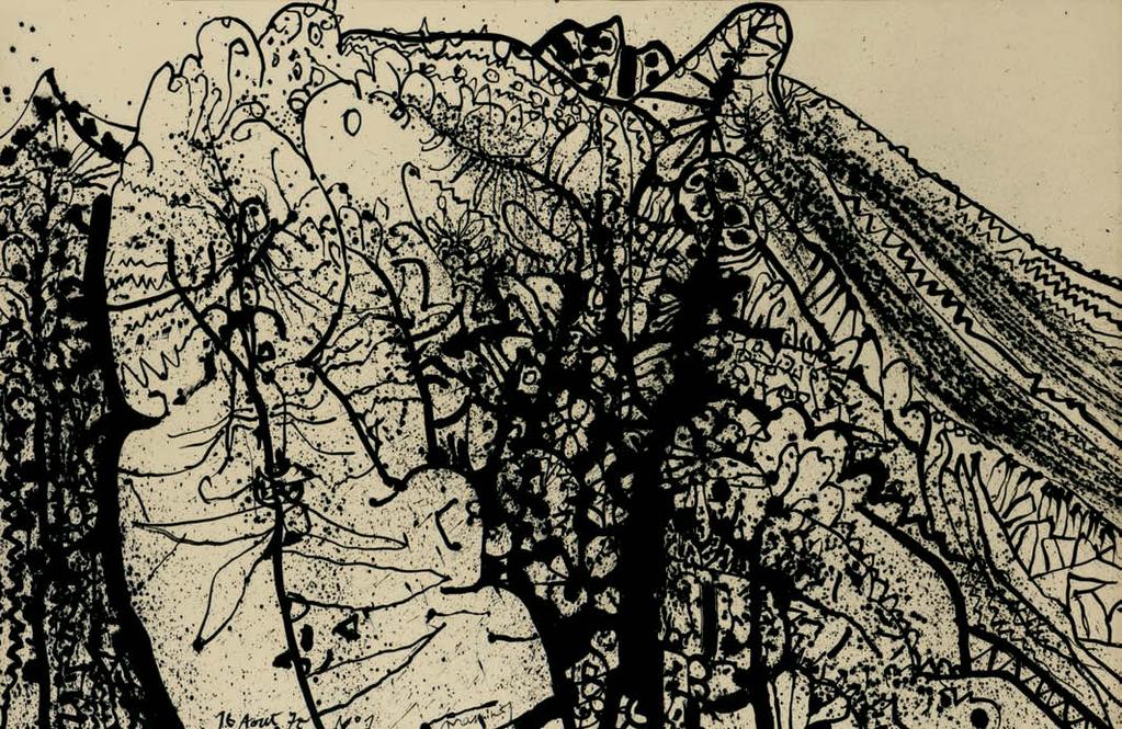53 Μάριος Πράσινος (1916-1985) Alpilles χρονολογημένο και υπογεγραμμένο κάτω αριστερά: 16