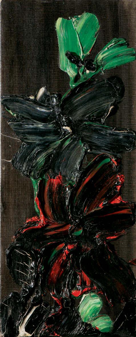 54 Θανάσης Τσίγκος (1914-1965) Λουλούδια λάδι σε