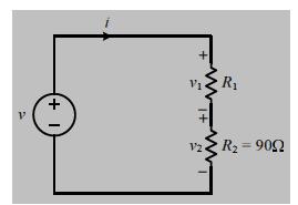 Shembull Supozojmë që : v = 120 sin t (V) dhe v 1 = 48 sin t (V) Të përcaktojmë R 1, R eq si dhe