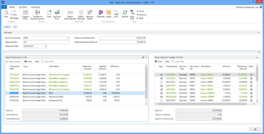 Εικόνα 23: Microsoft Dynamics ERP Συμφωνία