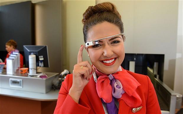 Εικόνα 34: Google Glasses Τα κύρια συστατικά του Business Model Virgin Atlantic είναι: Σύγχρονα μεγάλα υπερατλαντικά αεροσκάφη. Εσωτερική διαμόρφωση/σχεδιασμός αεροσκαφών.