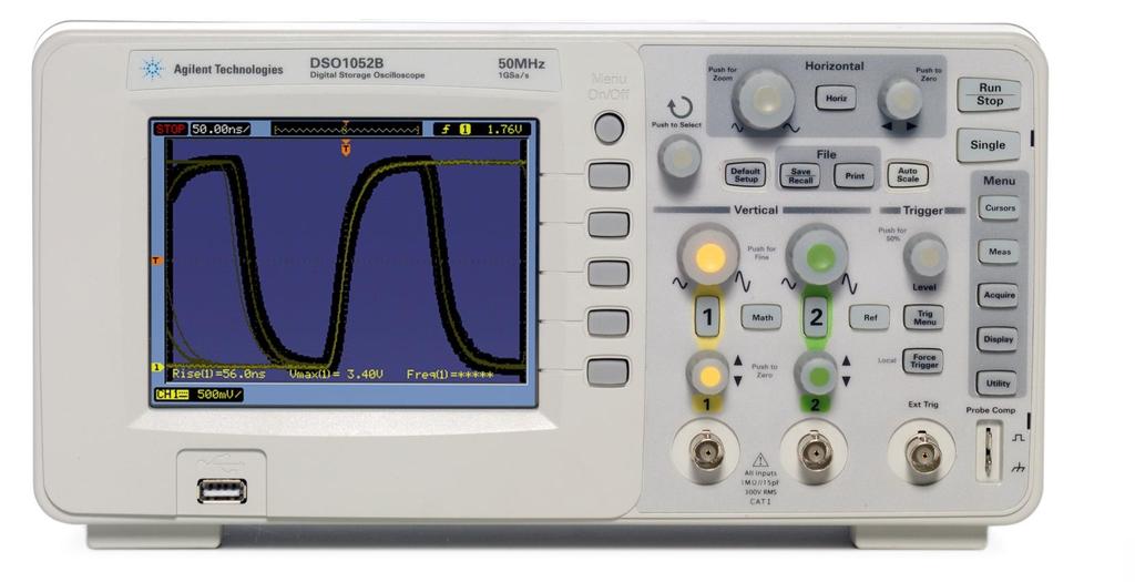 Primary Oscilloscope Setup Controls Horizontal