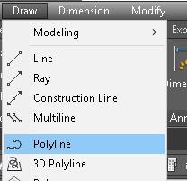 2 ο - Polyline Με την εντολή Polyline μπορείτε να δημιουργήσετε ένα σύνολο γραμμών, τόξων ή συνδυασμό και των δύο που αποτελούν ένα ενιαίο αντικείμενο.
