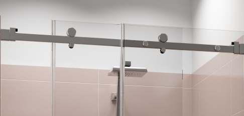 ΣΥΣΤΗΜΑ ΣΥΡΟΜΕΝΗΣ ΝΤΟΥΖΙΕΡΑΣ SS 40 SLIDING SHOWER SYSTEM Το σύστηµα συρόµενης ντουζιέρας SS 40,αποτελείται από ανοξείδωτο παραλληλόγραµµο οδηγό και ανοξείδωτα ράουλα.