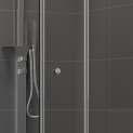 Simple minimalist design as well as big glass panels with no bulky metallic parts comprise an exquisite