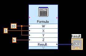 112) Ποιά είναι η τιμή στο Result αν το Formula Express VI είναι ρυθμισμένο να εκτελεί την εξίσωση W + X * (Y - Z) ; α. 20 β. 22 γ. 34 δ.
