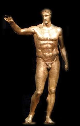 and the Antikythera Youth, probably Perseus holding the head of Medusa (or the