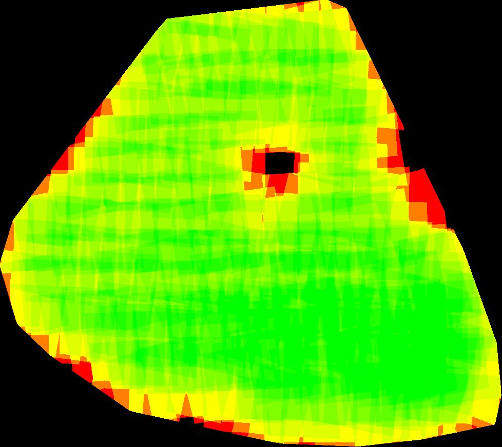 Overlap Number of overlapping images: 1 2 3 4 5+ Figure 4: Number of overlapping images computed for each pixel of the orthomosaic.