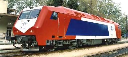 Εικόνα 4: ADTRANZ 220 Ο ΟΣΕ (που μετονομάστηκε αργότερα σε ΤΡΑΙΝΟΣΕ) αγόρασε το στόλο ADTRANZ το 1995 από τη Γερμανία.