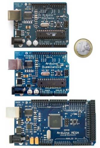 Εικόνα 1-2: Arduino Diecimila, Duemilanove & Mega Δεν επιλέγει αυτόματα μεταξύ της εξωτερικής τροφοδοσίας και της τροφοδοσίας μέσω της θύρας USB.