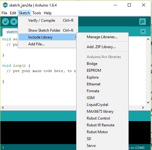 Arduino IDE και ςφνδεςθ με τον υπολογιςτι μερικζσ ζτοιμεσ βιβλιοκικεσ για προζκταςθ τθσ