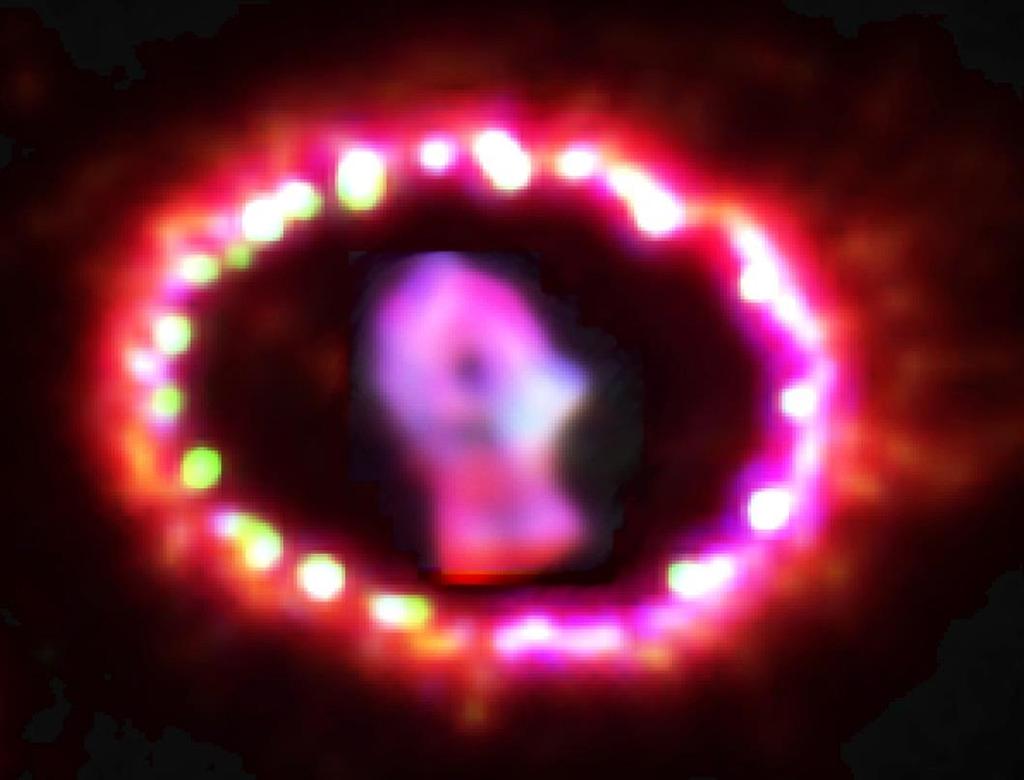 Supernova 1987A Herschel svemirski teleskop Supernova je stvorila prašinu mase 150 000 250 000 M Earth